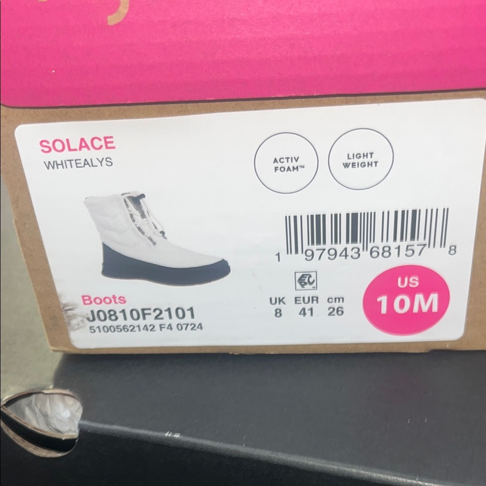 Brand new Ryka White and Black Winter Boots